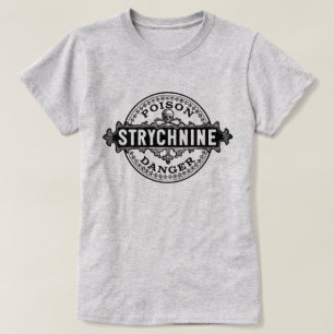 T-shirt Strychnine Vintage Style Étiquette