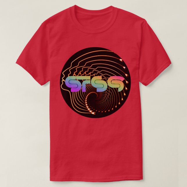 T-shirt STS9 Swirl visage psychédélique (Design devant)