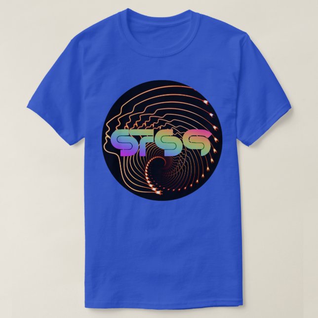 T-shirt STS9 Swirl visage psychédélique (Design devant)