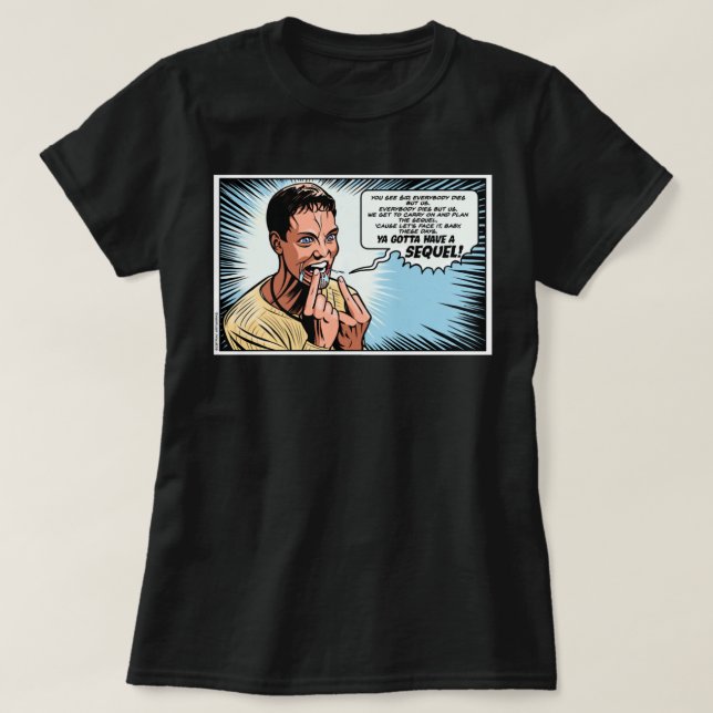 T-shirt Stu Macher Scream Movie Comic Panneau d'adaptation (Design devant)