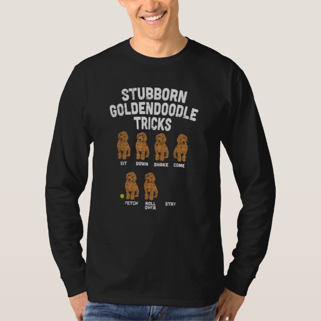 T-shirt Stubborn Goldendoodle Tricks Funny Dog Trainer Mam (Devant)