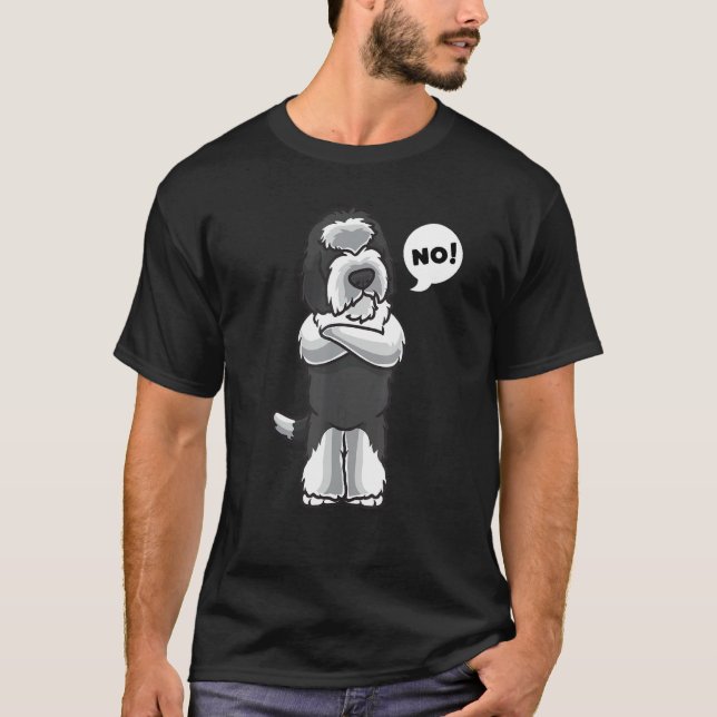 T-shirt Stubborn Sheepadoodle Dog (Devant)