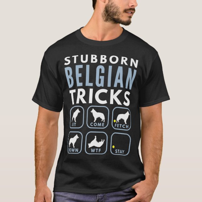 T-shirt Stube Belge Tervuren Tricks - Entraînement de chie (Devant)