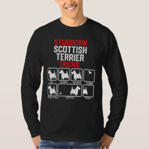 T-shirt Stuborn Scottish Terrier Tricks
