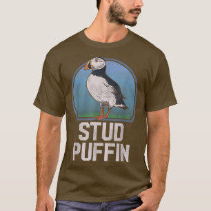 T-shirt Stud Puffin Funny Amoureux des animaux d'oiseaux d