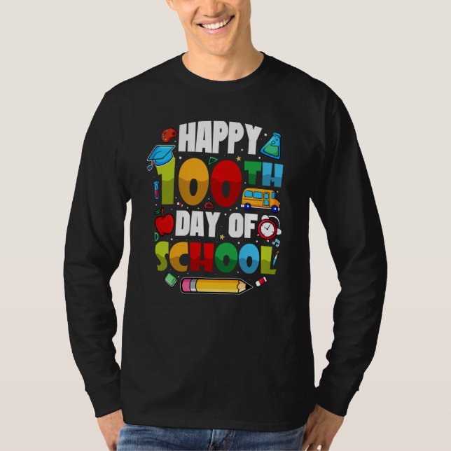 T-shirt Students 100 Days Of School Teachers 2023 Boys And (Devant)