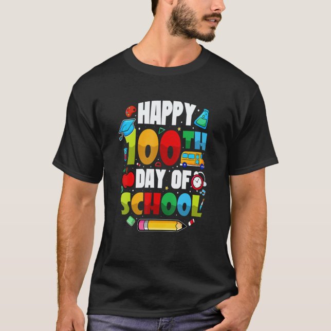 T-shirt Students 100 Days Of School Teachers 2023 Boys And (Devant)