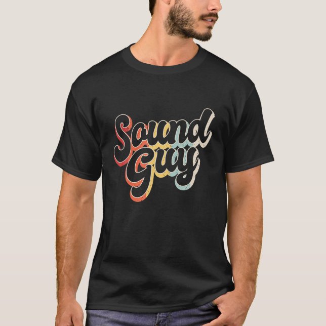 T-shirt Studio Audio Engineer Retro Sound Guy Tech T Shirt (Devant)