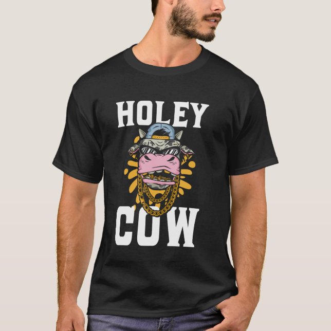 T-shirt Studio de piercing Holey Cow Piercer (Devant)