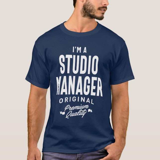T-shirt Studio Manager Cadeau amusant Titre du travail pro (Devant)
