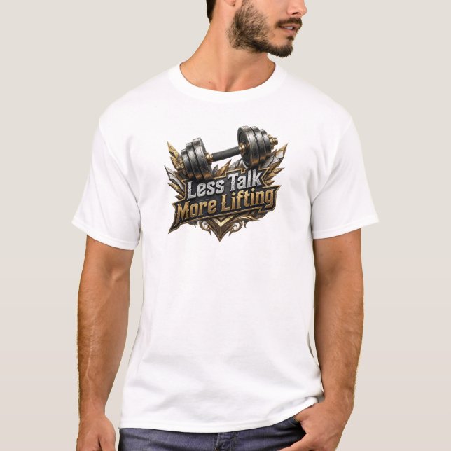 T-shirt Stunning MOINS DE PAROLE PLUS DE MUSCULATION Affir (Devant)