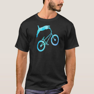 T-shirt Stunt Chat Mountain Vélo Dirt Vélo Dirt Chat