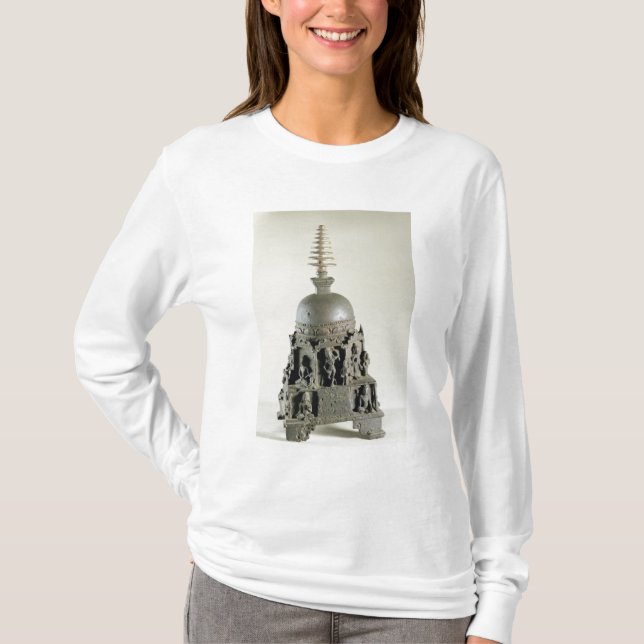 T-shirt Stupa, Pala, Nalanda, le Bihar (bronze) (Devant)