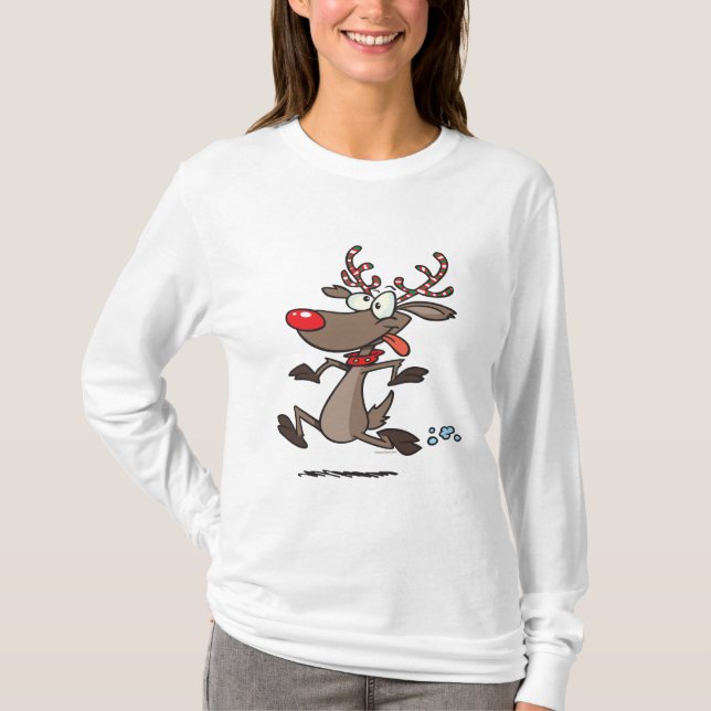 T-shirt stupide renne joli à courir (Devant)