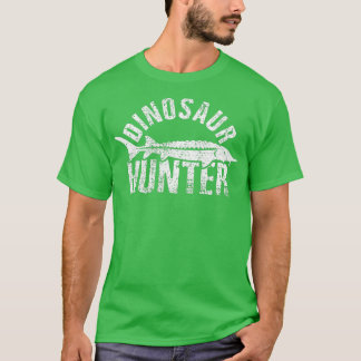 T-shirt Sturgeon Pêcheur Pêcheur Dinosaures Cadeau