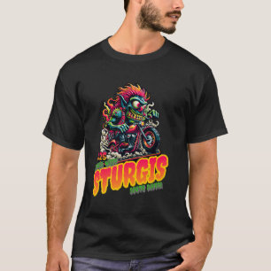 T-shirt Sturgis 2025 Moto Dakota du Sud Motard Cavalier S