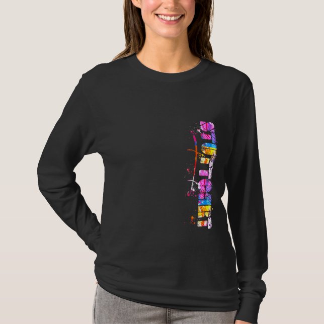 T-shirt Stuttgart Lettres Aquarelle Stuttgart (Devant)
