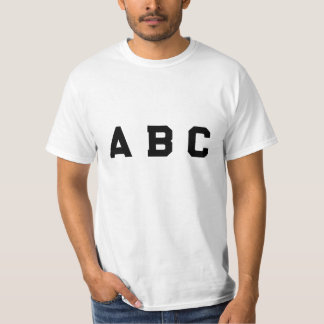 T-shirt Style ABC