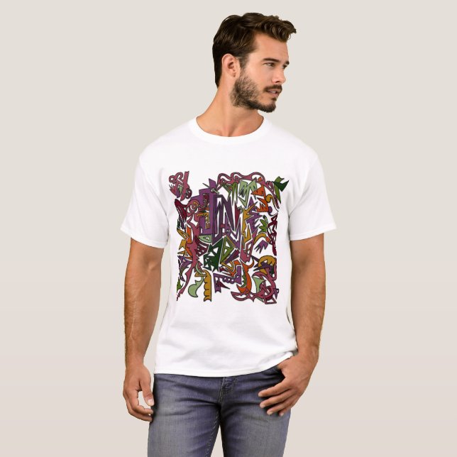 T-shirt Style abstrait de Picasso (Devant entier)