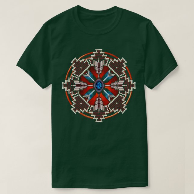 T-shirt Style amérindien Mandala 1 (Design devant)