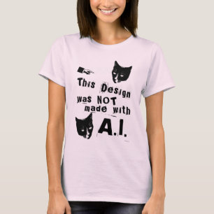 T-shirt Style amusant Anti Artificiel Intelligence Design