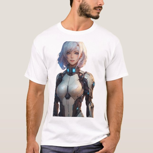 T-shirt Style anime féminin Cyborg (Devant)