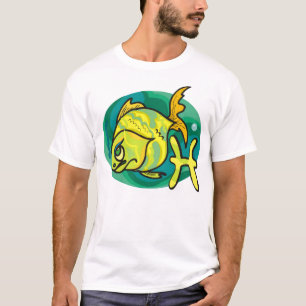 T-shirt Style années 1970 Pisces Fish Painting