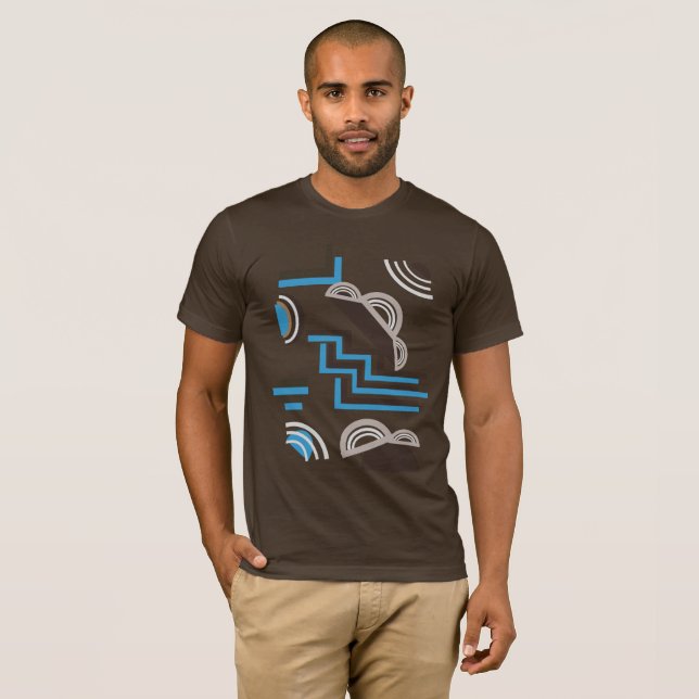 T-shirt Style Art Déco Design abstrait (Devant entier)