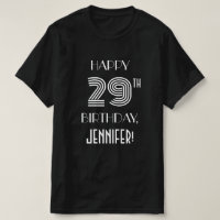Style Art Déco Inspiré 29e Anniversaire Chemise de