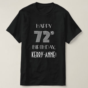 T-shirt Style Art Déco Inspiré 72e Chemise de fête d'anniv