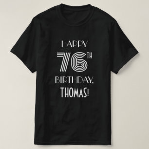 T-shirt Style Art Déco Inspiré 76e Chemise de fête d'anniv