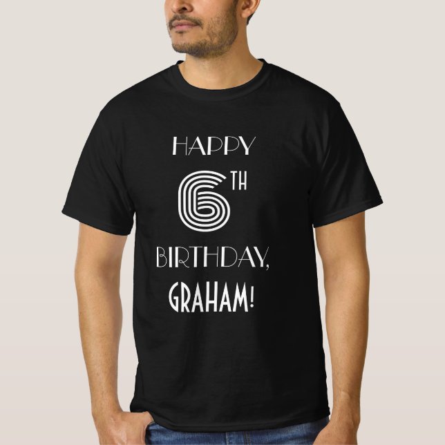 T-shirt Style Art Déco inspiré Chemise de fête 6e annivers (Devant)