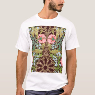 T-shirt Style Art Nouveau Floral : Motif Vintage coloré