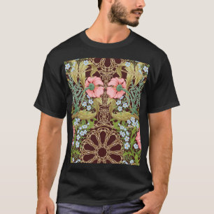 T-shirt Style Art Nouveau Floral : Motif Vintage coloré