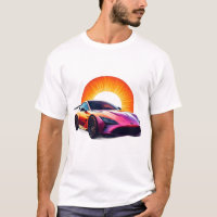 Style artistique de voiture de sport aux coups de