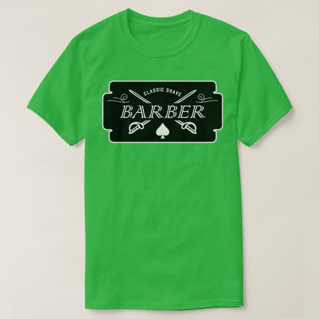 T-shirt Style barbier (Design devant)