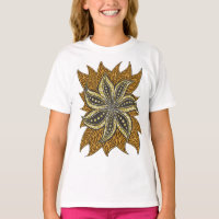 Style Batik Floral Abstrait africain