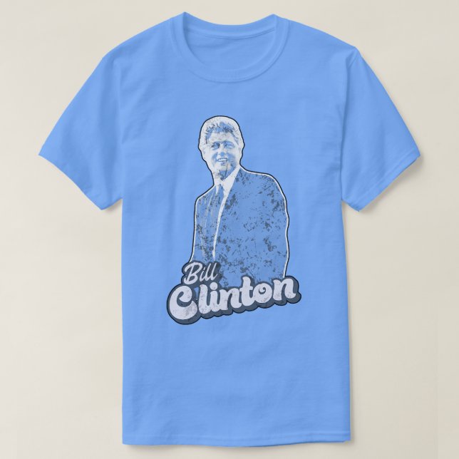 T-shirt Style Bill Clinton Saxophone 90s (Design devant)