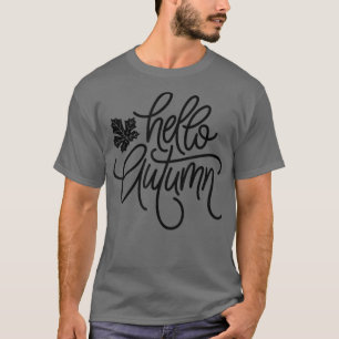 T-shirt Style Boho Retro Bonjour Automne Bonjour Automne