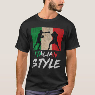 T-shirt Style Boxe Italienne Pride Boxe Mens Boys