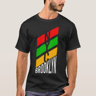 T-shirt Style Brooklyn NYC coloré Graphic Tee