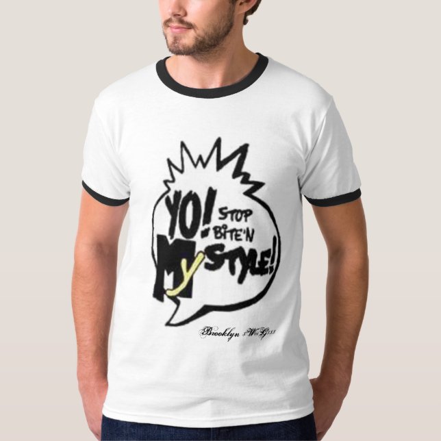 T-shirt STYLE, Brooklyn $ W@G (Devant)