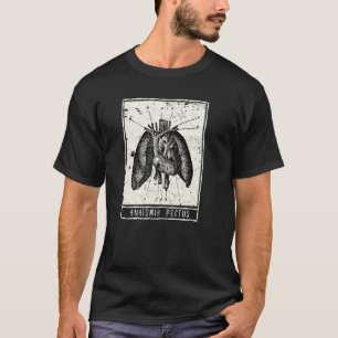T-shirt Style Carte Tarot Anatomie Vintage De La Poitrine