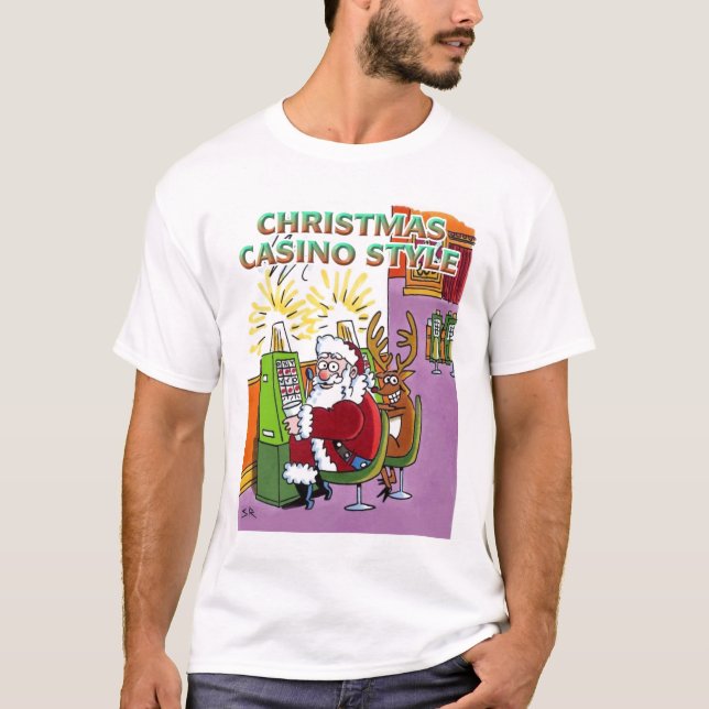 T-shirt Style Casino de Noël (Devant)
