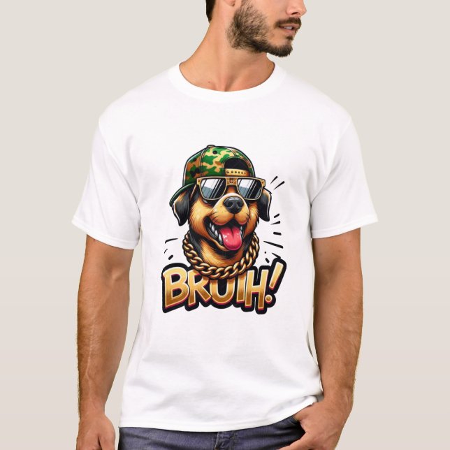 T-shirt style chien (Devant)