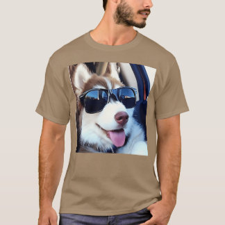 T-shirt Style chien ami drôle
