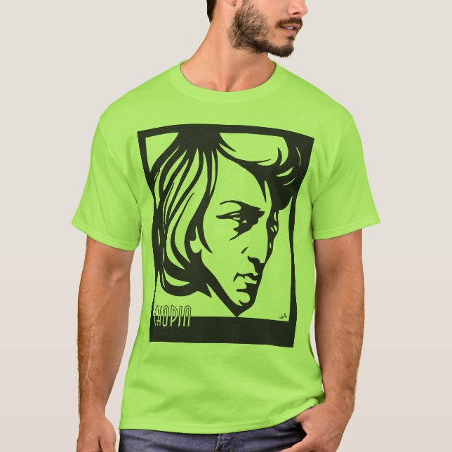 T-shirt Style Chopin d'art déco (Devant)
