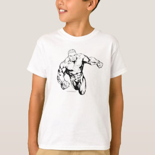 T-shirt Style comique - lanterne verte, noire et blanche