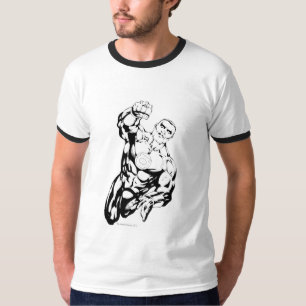 T-shirt Style comique - volant, noir et blanc