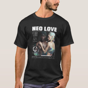 T-shirt Style Cyberpunk esthétique futuriste Cyborg Neon L